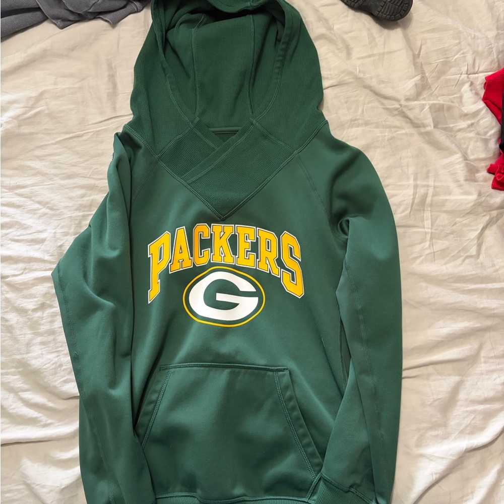 NFL Green Packers Hoodie with Yellow and White Logo